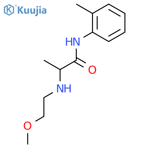 N~2~-(2-methoxyethyl)-N-(2-methylphenyl)alaninamide structure