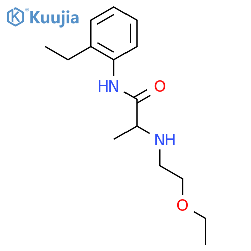 N~2~-(2-ethoxyethyl)-N-(2-ethylphenyl)alaninamide structure