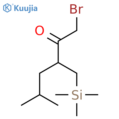 2-HEXANONE, 1-BROMO-5-METHYL-3-[(TRIMETHYLSILYL)METHYL]- structure
