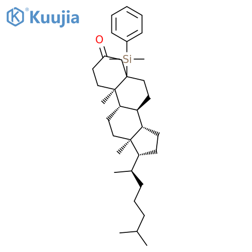 CHOLESTAN-3-ONE, 5-(DIMETHYLPHENYLSILYL)- structure