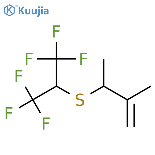 1-BUTENE, 2-METHYL-3-[[2,2,2-TRIFLUORO-1-(TRIFLUOROMETHYL)ETHYL]THIO]- structure