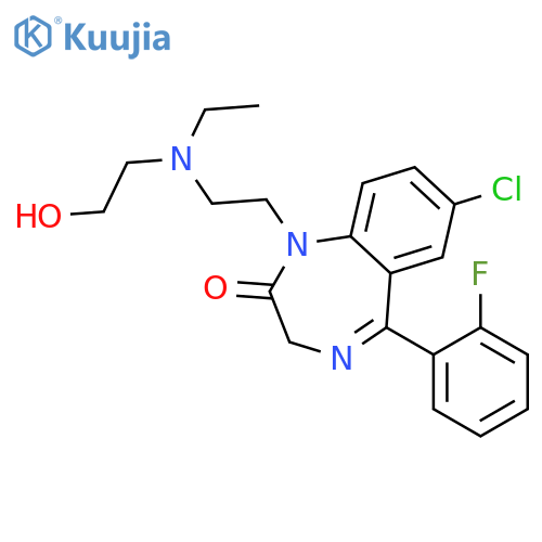 hydroxyethylflurazepam structure