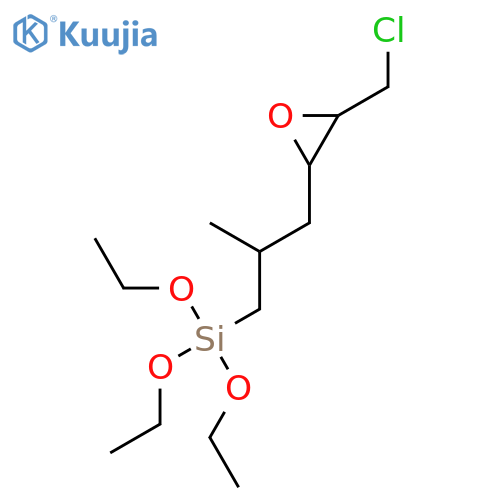 SILANE, [3-[3-(CHLOROMETHYL)OXIRANYL]-2-METHYLPROPYL]TRIETHOXY- structure