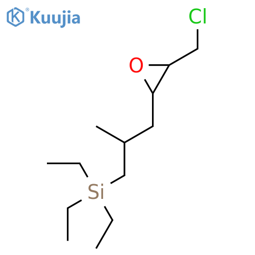 SILANE, [3-[3-(CHLOROMETHYL)OXIRANYL]-2-METHYLPROPYL]TRIETHYL- structure