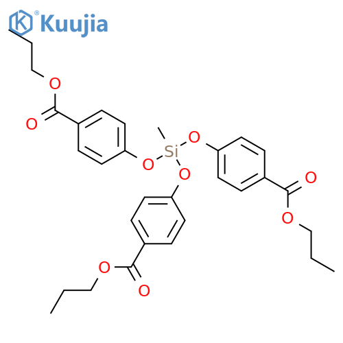 BENZOIC ACID, 4,4',4''-[(METHYLSILYLIDYNE)TRIS(OXY)]TRIS-, TRIPROPYL ESTER structure