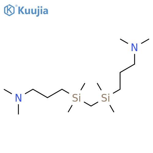 3,3'-[Methylenebis(dimethylsilanediyl)]bis(N,N-dimethylpropan-1-amine) structure
