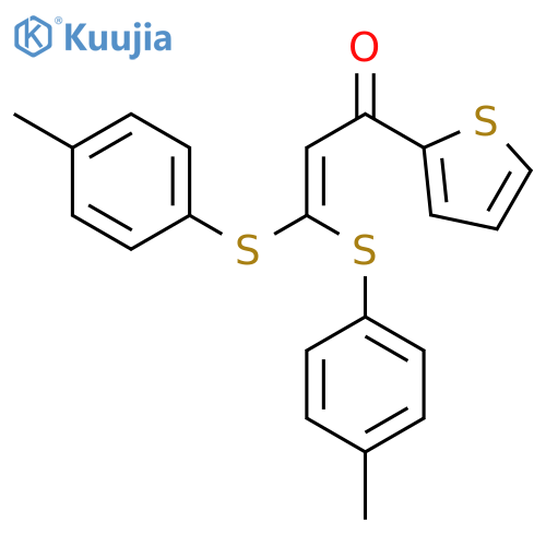 2-PROPEN-1-ONE, 3,3-BIS[(4-METHYLPHENYL)THIO]-1-(2-THIENYL)- structure