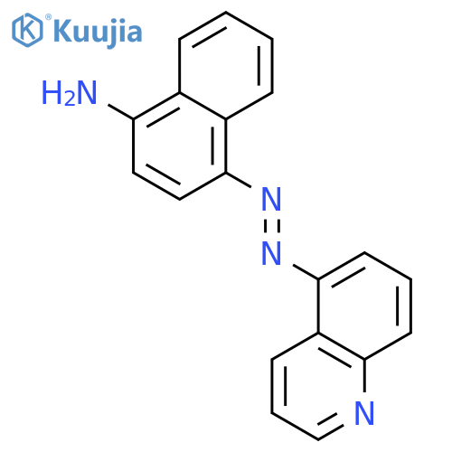 1-NAPHTHALENAMINE, 4-(5-QUINOLINYLAZO)- structure
