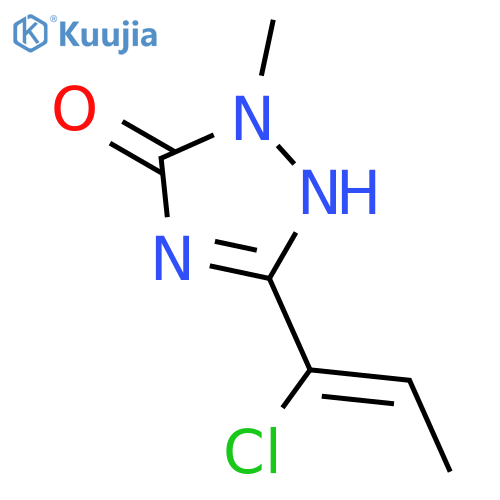 3H-1,2,4-Triazol-3-one, 5-(1-chloro-1-propenyl)-1,2-dihydro-2-methyl- structure