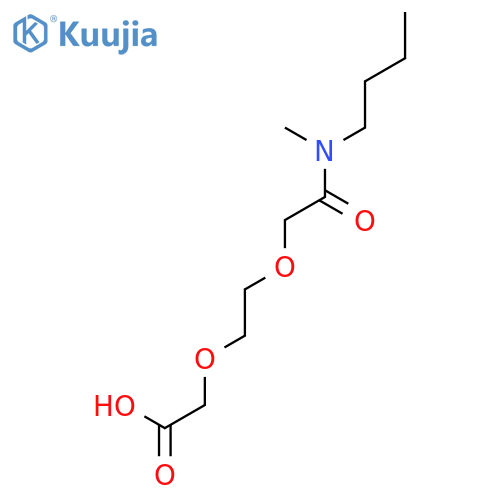 ACETIC ACID, [2-[2-(BUTYLMETHYLAMINO)-2-OXOETHOXY]ETHOXY]- structure