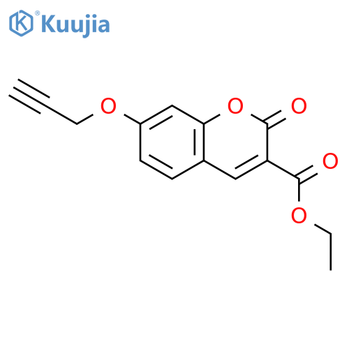 2H-1-Benzopyran-3-carboxylic acid, 2-oxo-7-(2-propyn-1-yloxy)-, ethyl ester structure