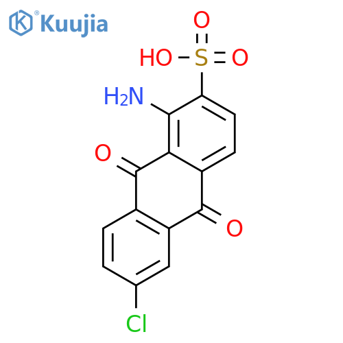 2-ANTHRACENESULFONIC ACID, 1-AMINO-6-CHLORO-9,10-DIHYDRO-9,10-DIOXO- structure