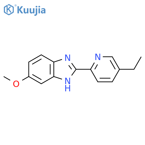 2-(5-ethylpyridin-2-yl)-6-methoxy-1H-benzimidazole structure