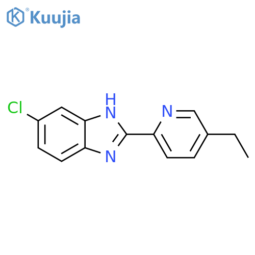 1H-Benzimidazole, 5-chloro-2-(5-ethyl-2-pyridinyl)- structure