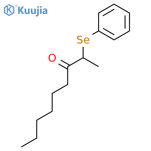 3-NONANONE, 2-(PHENYLSELENO)- structure