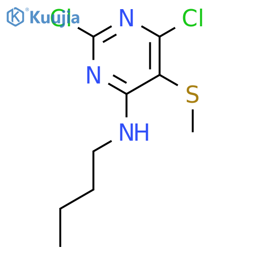 4-PYRIMIDINAMINE, N-BUTYL-2,6-DICHLORO-5-(METHYLTHIO)- structure