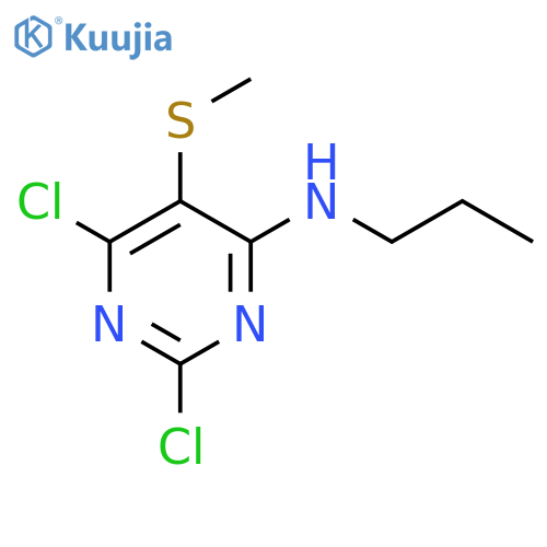 4-Pyrimidinamine, 2,6-dichloro-5-(methylthio)-N-propyl- structure