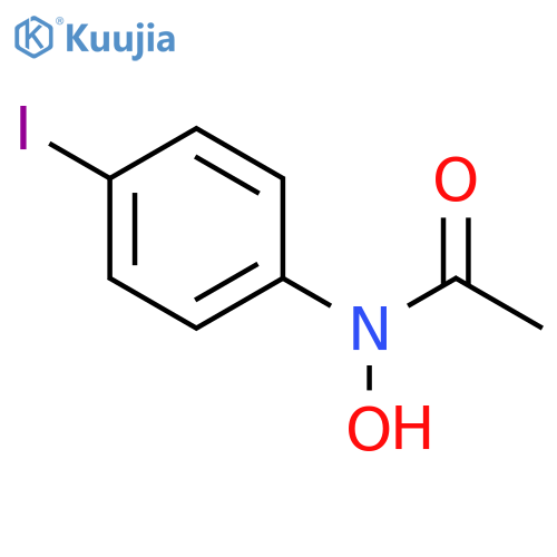 N-hydroxy-N-(4-iodophenyl)acetamide structure