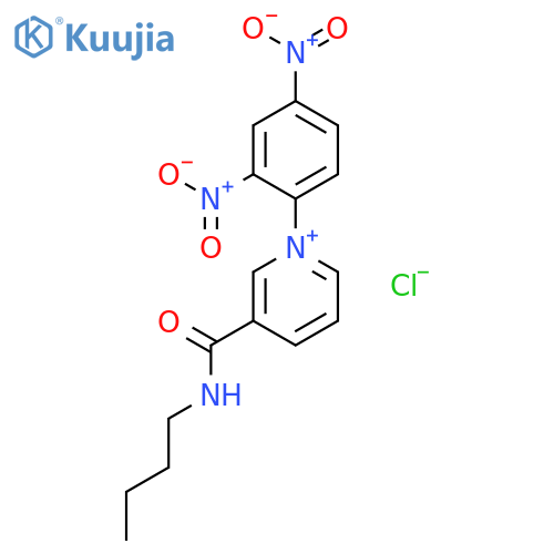 Pyridinium, 3-[(butylamino)carbonyl]-1-(2,4-dinitrophenyl)-, chloride structure