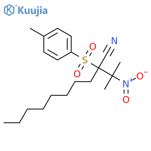 DECANENITRILE, 2-(1-METHYL-1-NITROETHYL)-2-[(4-METHYLPHENYL)SULFONYL]- structure