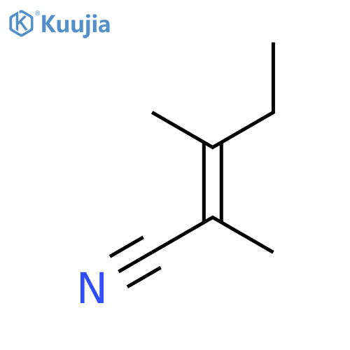 2-Pentenenitrile, 2,3-dimethyl-, (E)- structure