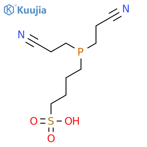 1-Butanesulfonic acid, 4-[bis(2-cyanoethyl)phosphino]- structure