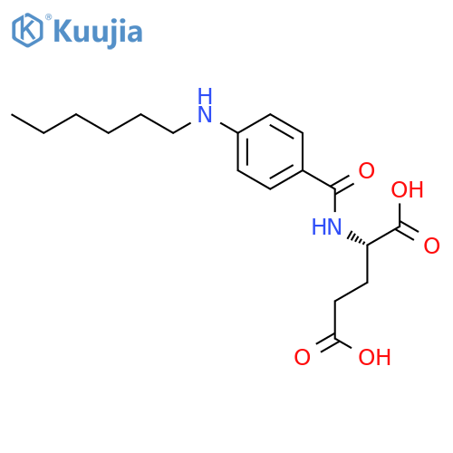 L-Glutamic acid, N-[4-(hexylamino)benzoyl]- structure