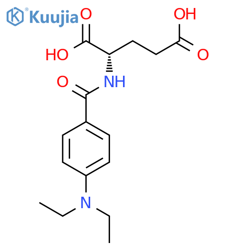 L-Glutamic acid, N-[4-(diethylamino)benzoyl]- structure