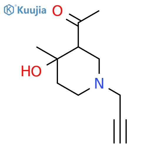 ETHANONE, 1-[4-HYDROXY-4-METHYL-1-(2-PROPYNYL)-3-PIPERIDINYL]- structure