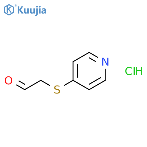 ACETALDEHYDE, (4-PYRIDINYLTHIO)-, HYDROCHLORIDE structure