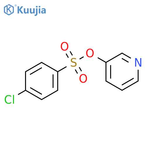 BENZENESULFONIC ACID, 4-CHLORO-, 3-PYRIDINYL ESTER structure