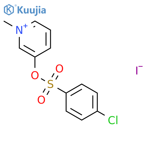 PYRIDINIUM, 3-[[(4-CHLOROPHENYL)SULFONYL]OXY]-1-METHYL-, IODIDE structure