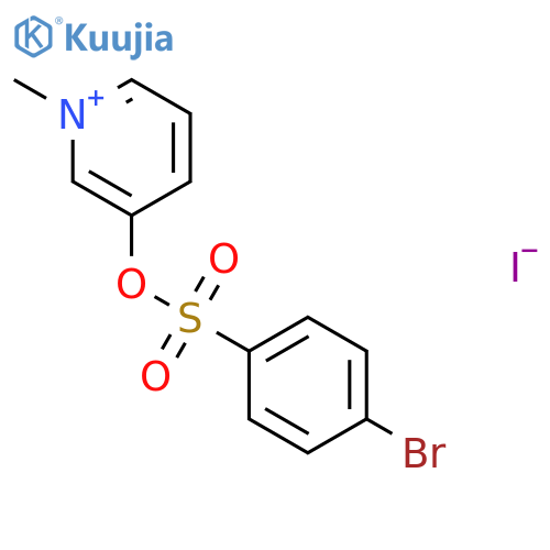 PYRIDINIUM, 3-[[(4-BROMOPHENYL)SULFONYL]OXY]-1-METHYL-, IODIDE structure