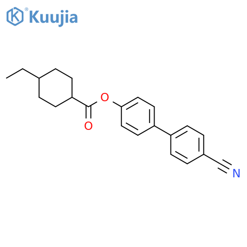 4-Cyanobiphenyl-4-yl trans-4-Ethylcyclohexanecarboxylate structure
