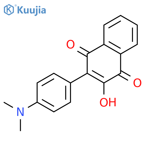 1,4-NAPHTHALENEDIONE, 2-[4-(DIMETHYLAMINO)PHENYL]-3-HYDROXY- structure