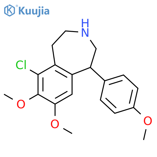 6-Chloro-2,3,4,5-tetrahydro-7,8-dimethoxy-1-(4-methoxyphenyl)-1H-3-benzazepine structure