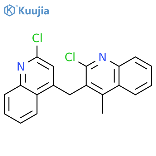 QUINOLINE, 2-CHLORO-3-[(2-CHLORO-4-QUINOLINYL)METHYL]-4-METHYL- structure
