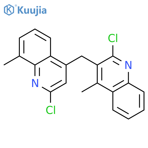QUINOLINE, 2-CHLORO-3-[(2-CHLORO-8-METHYL-4-QUINOLINYL)METHYL]-4-METHYL- structure