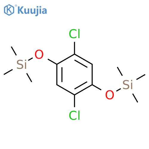 Silane, [(2,5-dichloro-1,4-phenylene)bis(oxy)]bis[trimethyl- structure