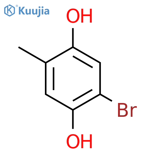1,4-Benzenediol,2-bromo-5-methyl- structure
