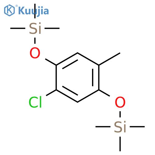 SILANE, [(2-CHLORO-5-METHYL-1,4-PHENYLENE)BIS(OXY)]BIS[TRIMETHYL- structure