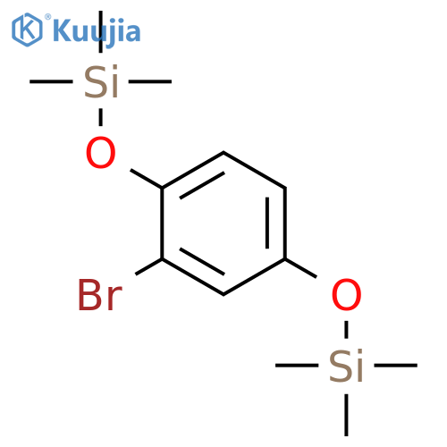 Silane, [(2-bromo-1,4-phenylene)bis(oxy)]bis[trimethyl- structure