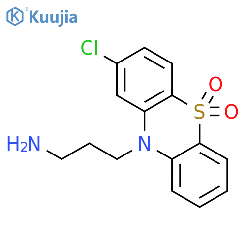 3-(2-chloro-5,5-dioxido-10H-phenothiazin-10-yl)propan-1-amine structure
