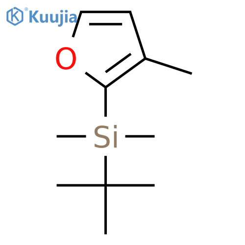 tert-Butyl(dimethyl)(3-methylfuran-2-yl)silane structure