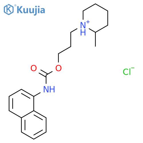 2-methyl-1-{3-[(naphthalen-1-ylcarbamoyl)oxy]propyl}piperidinium chloride structure