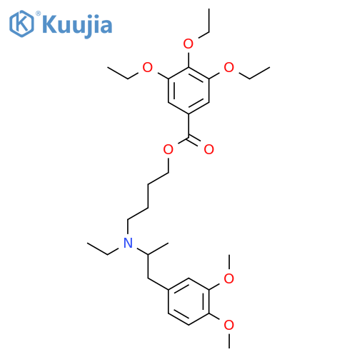 4-{[2-(3,4-dimethoxyphenyl)-1-methylethyl](ethyl)amino}butyl 3,4,5-triethoxybenzoate structure