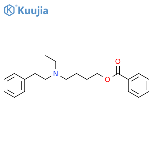 4-[ethyl(2-phenylethyl)amino]butyl benzoate structure