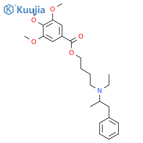 4-[ethyl(1-methyl-2-phenylethyl)amino]butyl 3,4,5-trimethoxybenzoate structure