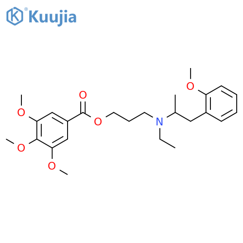3-{ethyl[2-(2-methoxyphenyl)-1-methylethyl]amino}propyl 3,4,5-trimethoxybenzoate structure