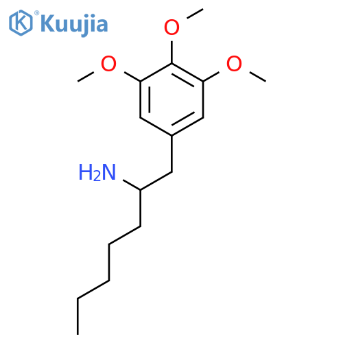 1-(3,4,5-trimethoxyphenyl)heptan-2-amine structure